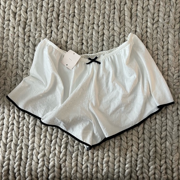 Kate spade white satin pajama shorts - Picture 1 of 5